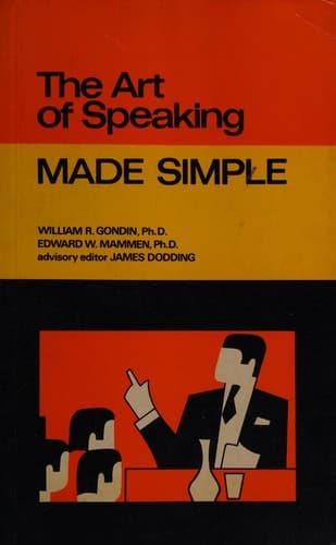 Cover of The Art of Speaking Made Simple